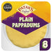 Patak's Plain Pappadums 8 per pack