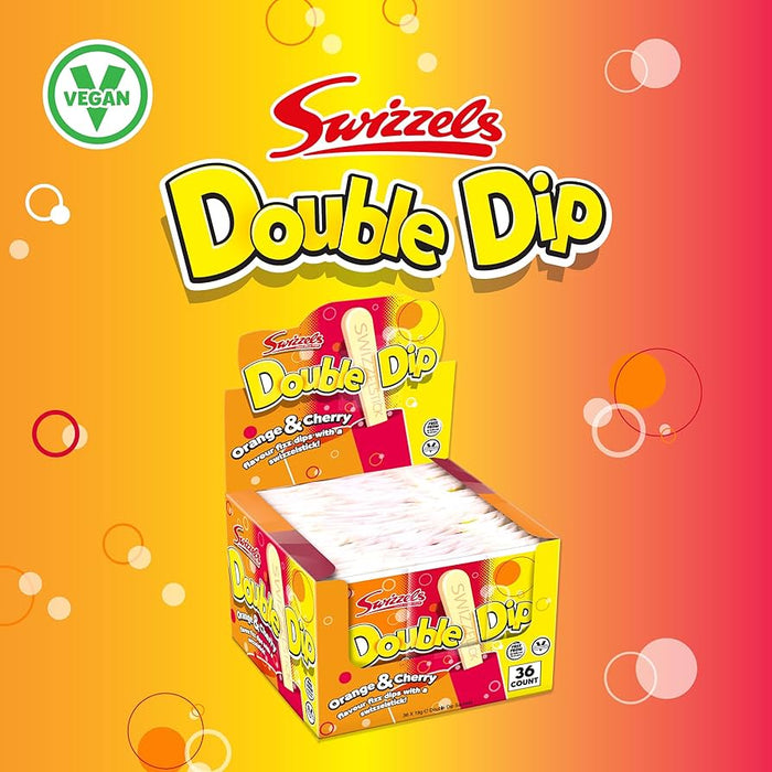 Swizzels Double Dip Orange & Cherry (36 Packets)
