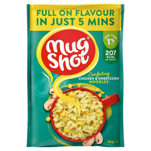 Mug Shot Chicken Noodles with Sweetcorn & Mushrooms 54g