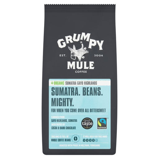 Grumpy Mule Organic Sumatra Coffee Beans 227g