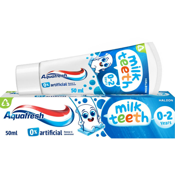 Aquafresh Milk Teeth Kids Toothpaste Babies & Toddlers Age 0-2 50ml