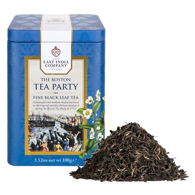 The East India Company Boston Tea Party Black Loose Leaf Tea Caddy 100g