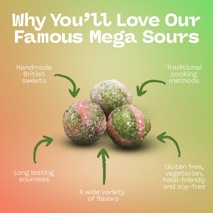 Barnetts Mega Sour Watermelon 250g