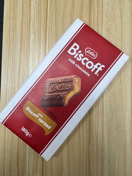 Lotus Biscoff Milk Chocolate with Biscoff Spread 180g