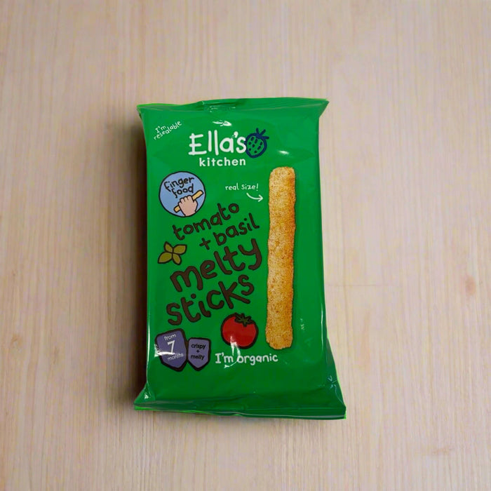 Ella's Kitchen Tomato & Basil Melty Sticks Baby Snack 7+ Months 16g