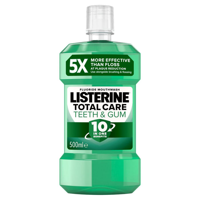 Listerine Total Care Teeth and Gum 10-in-1 Benefit Fresh Mint Mouthwash 500ml