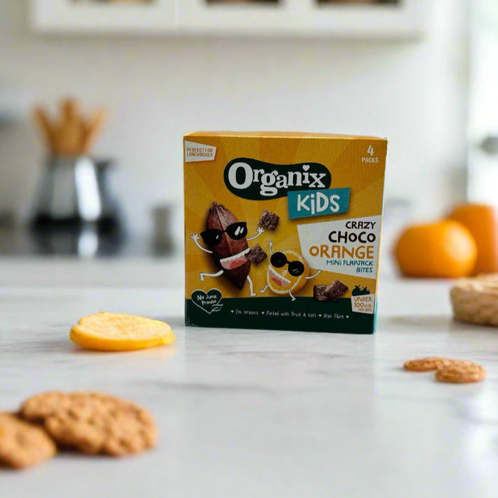 Organix KIDS Crazy Choco Orange Mini Organic Flapjack Bites 4 x 23g