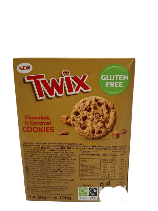 Twix Gluten Free Chocolate & Caramel Cookies 120g