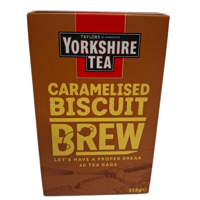 Yorkshire Tea Caramelised Biscuit Brew 40 per pack