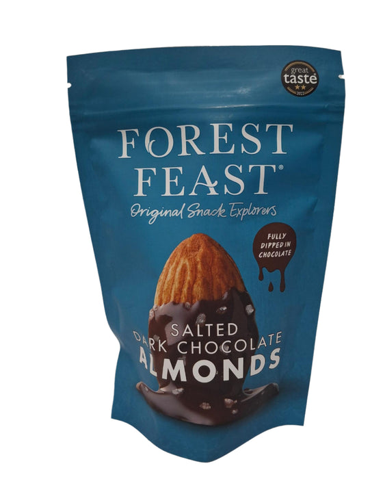 Forest Feast Salted Dark Chocolate Almonds 120g
