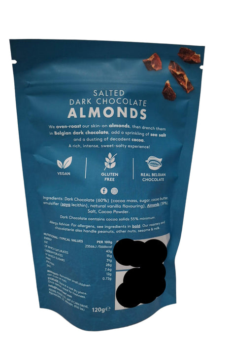 Forest Feast Salted Dark Chocolate Almonds 120g