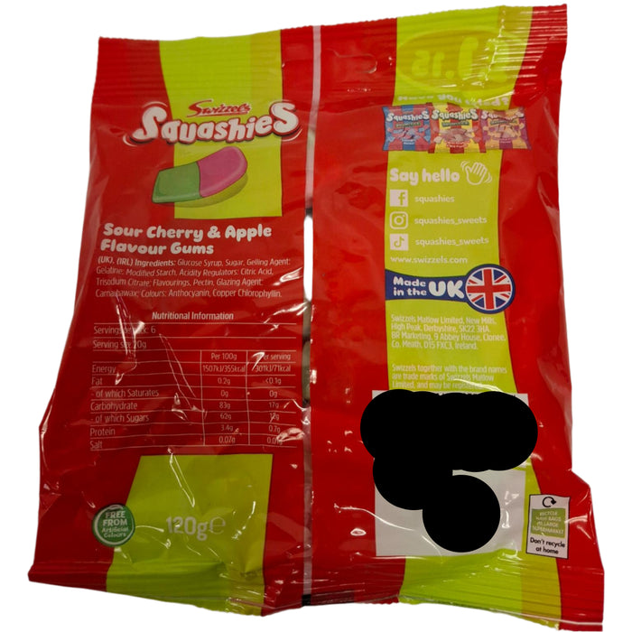 Swizzels Squashies Sour Cherry & Apple 140g