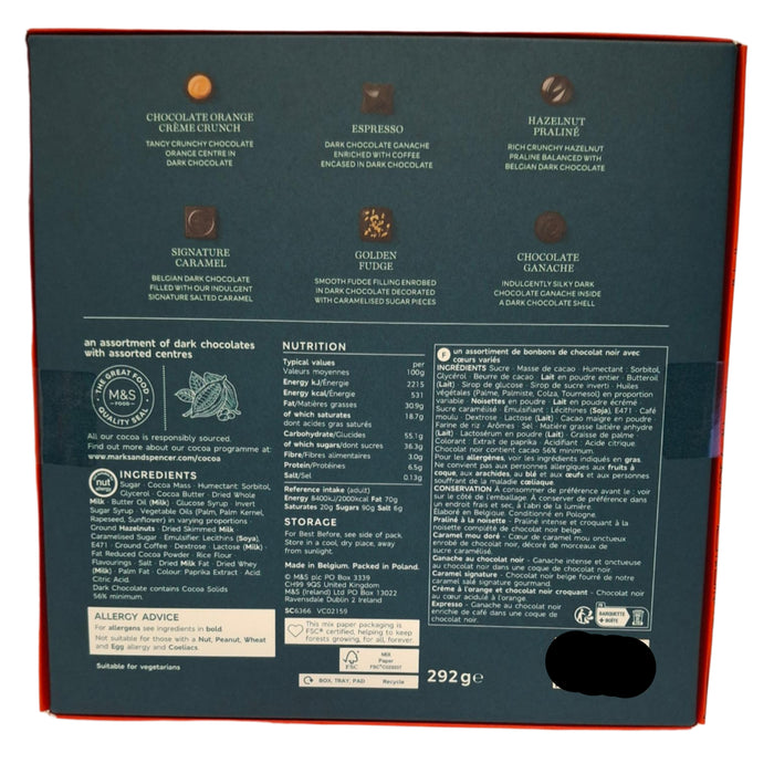 M&S Dark Chocolate Selection 292g