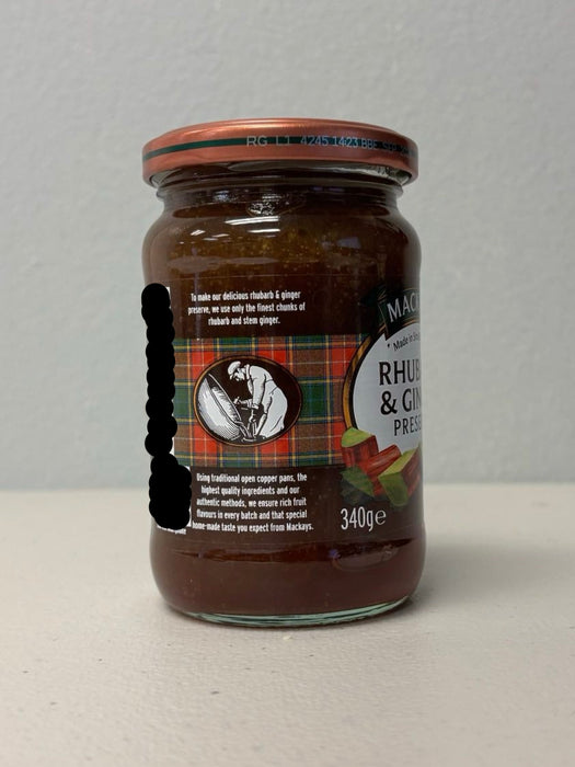 Mackays Rhubarb & Ginger Preserve 340g