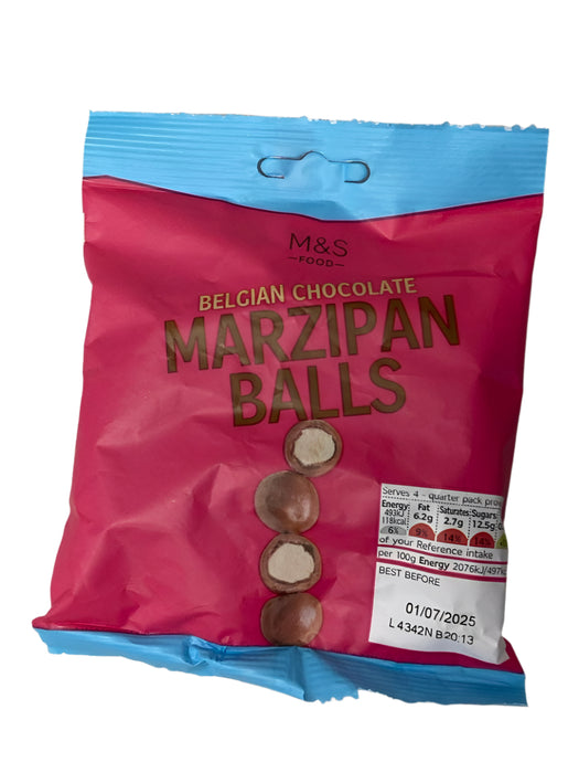 M&S Belgian Chocolate Marzipan Balls 95g