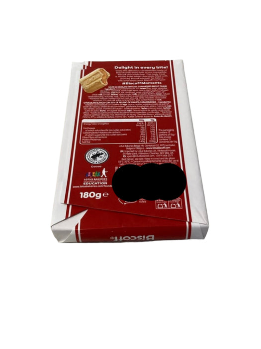 Lotus Biscoff White Chocolate with Biscoff Cream 180g