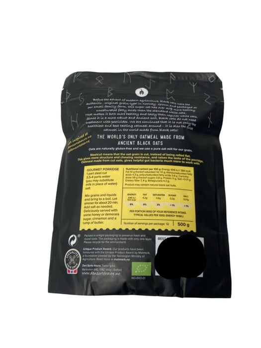 Den Sorte Havre Ancient Grain Black Oat Steel Cut Porridge Oats 500g