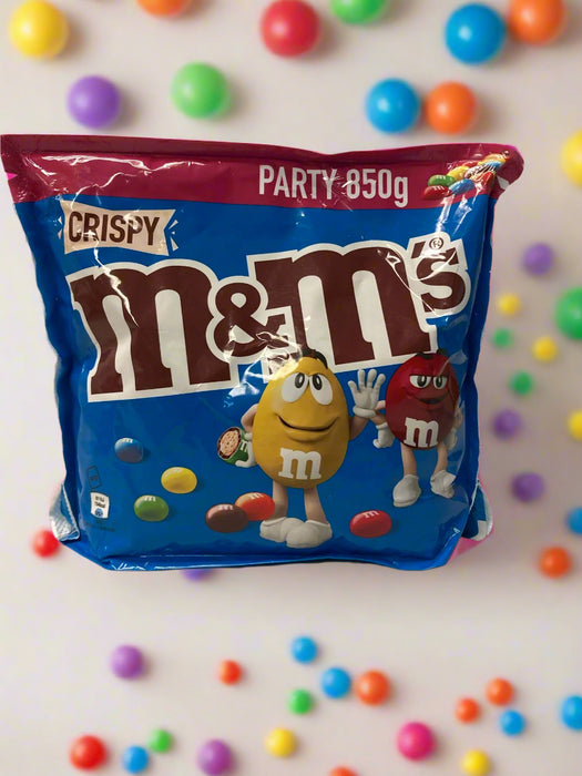 M&M's Crispy Milk Chocolate Party Mix Bulk Snack Bag 850g