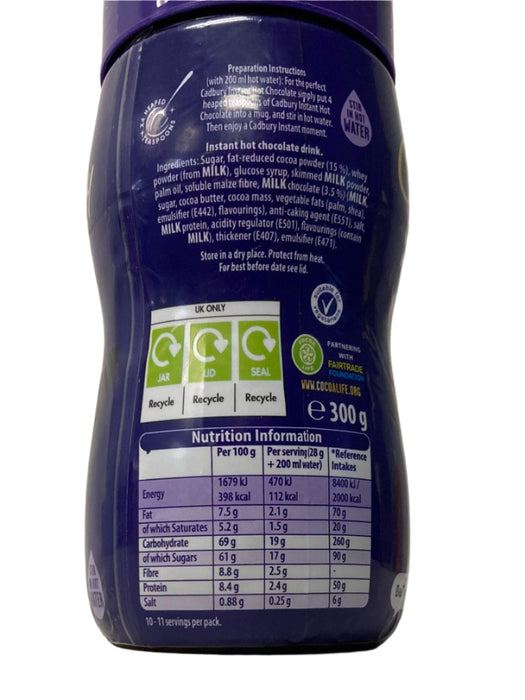 Cadbury Instant Hot Chocolate 300g