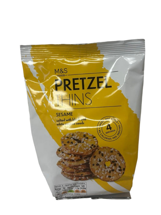 M&S Sesame Pretzel Thins 80g