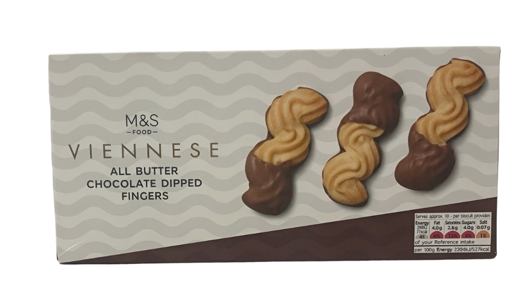M&S All Butter Viennese Milk Chocolate Dipped Fingers 135g