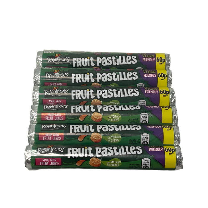 Rowntrees Fruit Pastilles Single 50g - Pack of 6
