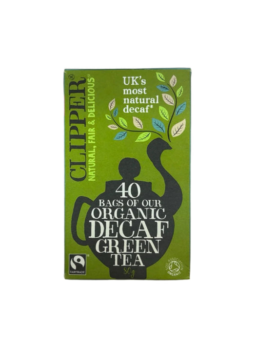 Clipper Organic & Fairtrade Decaffeinated Green Tea 40 per pack