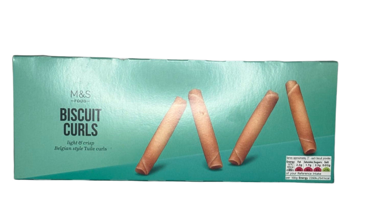 M&S Belgian Curls 200g | Light & crisp | Belgian style Tuile curls
