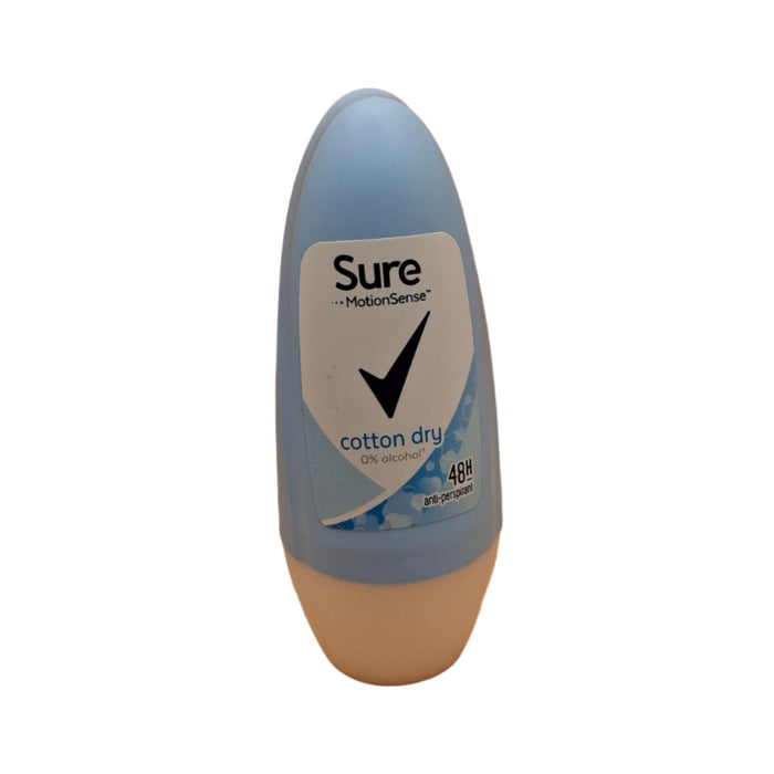 Sure Women Antiperspirant Deodorant Roll On Base Cotton Dry 50ml