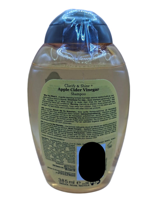 OGX Clarify & Shine+ Apple Cider Vinegar pH Balanced Shampoo 385ml